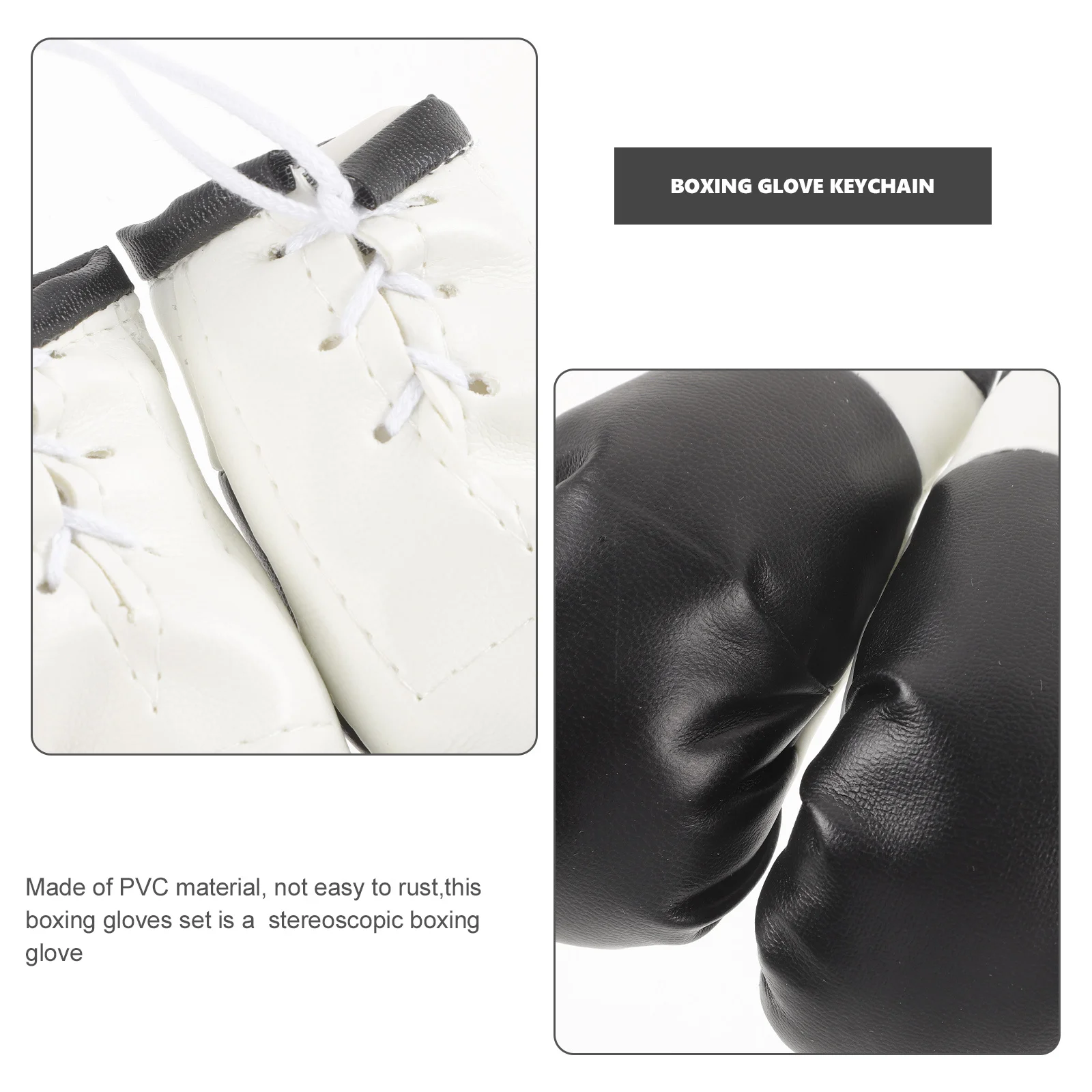 

Boxing Glove Pendant Miniature Gloves Decoration Car Hanging Accessories Keychain Ornament for Christmas Tree Holiday PVC