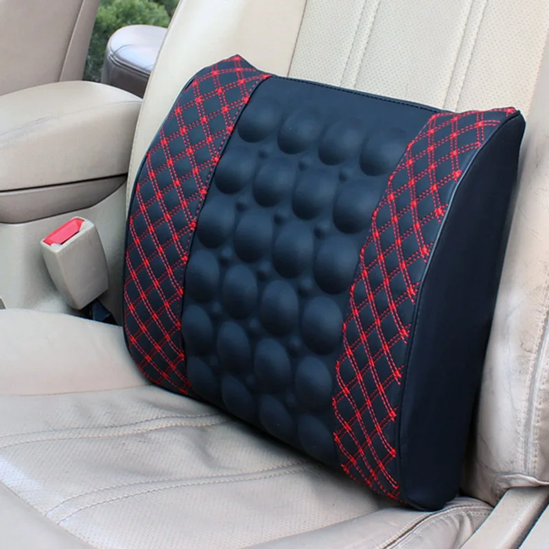 

Car Electric Massage Back Cushion for Car Seat Support Health Care Lumbar Pad Auto Back Pillow leather Auto Seat Back Support