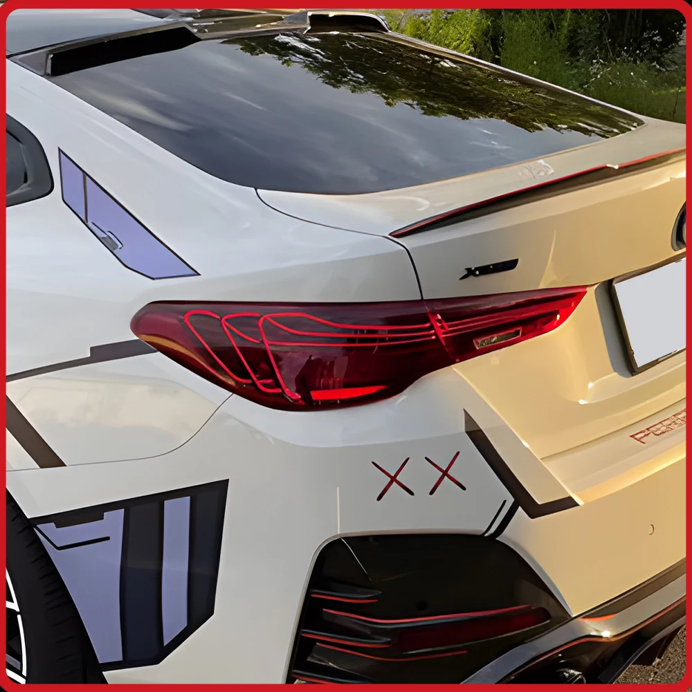 For BMW 4 Series G22 2021-2024 Taillights Assembly Upgrade LED Flashing Turn Light Laser Style Startup Effect Plug and Play