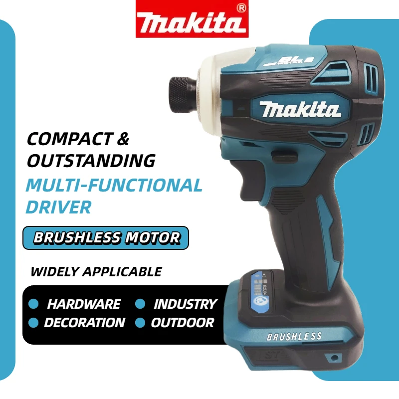 Makita DTD172 18V Brushless Impact Driver (Multi-Color) - Cordless Electric Drill Power Tool (tool without battery)