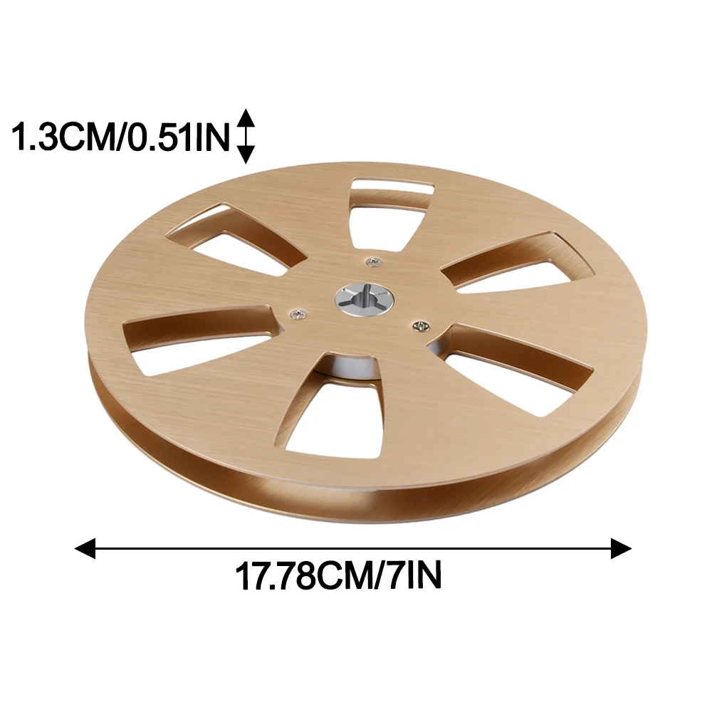 7-inch opening with seven-inch opening machine empty aluminum reel with 6 holes