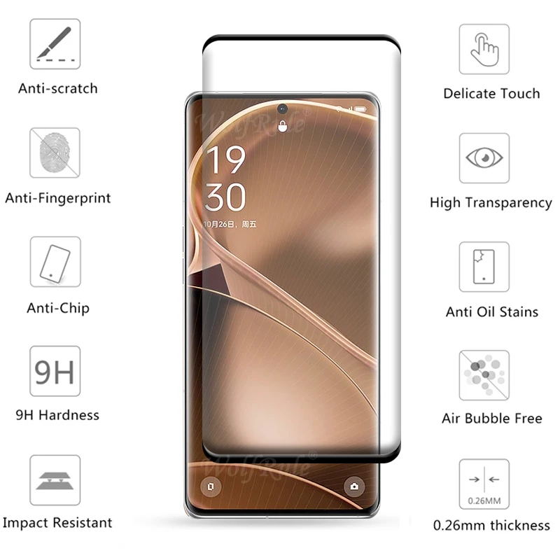 4-in-1 For OPPO Find X6 Pro Glass Find X6 X 6 Pro Tempered Glass HD 9H Full Cover Screen Protector OPPO Find X6 Pro Lens Glass