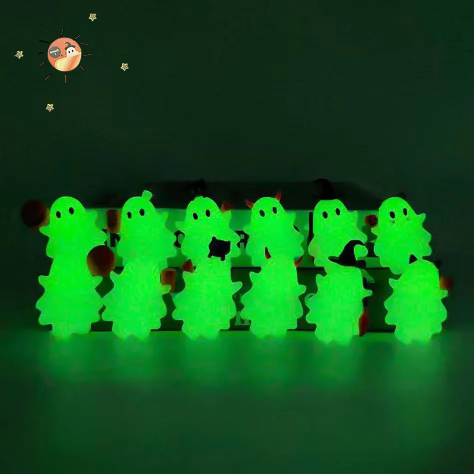 ハロウィンゴースト小さな置物ハロウィンシリーズブラインドボックス本物のスクリーンデコレーション誕生日プレゼント