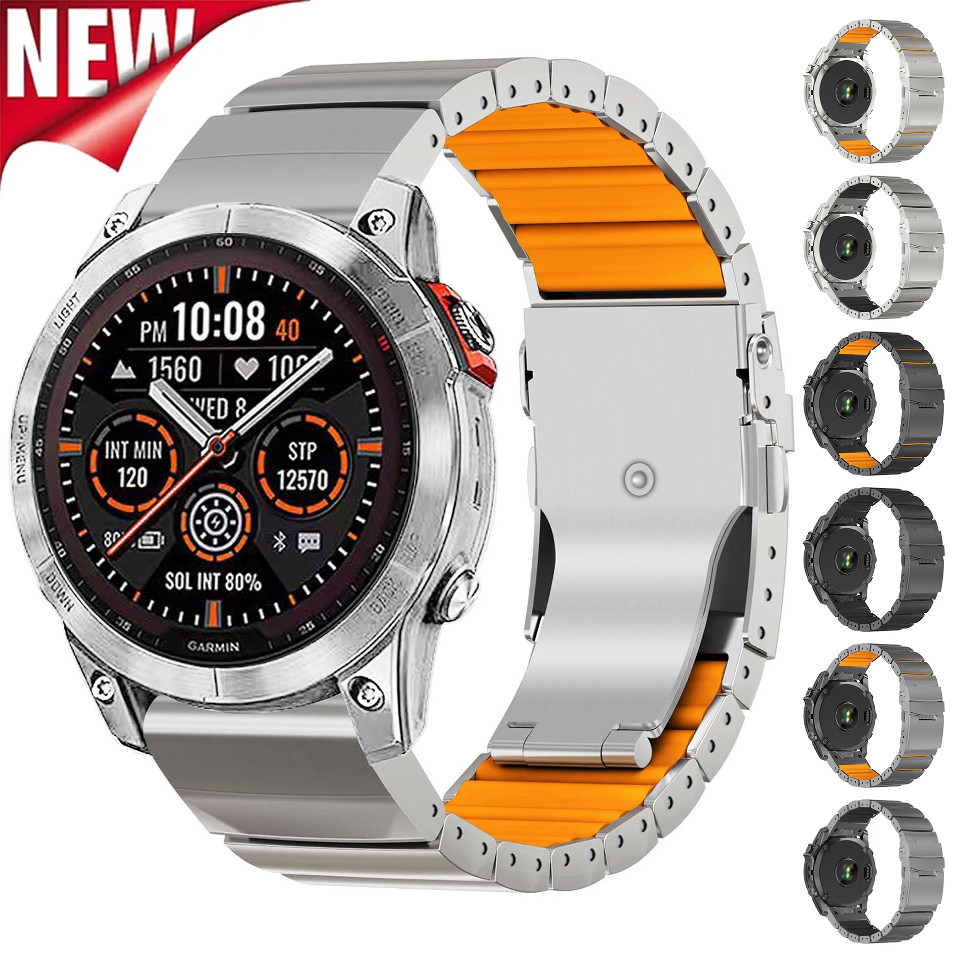 22mm 26mm Quick Fit Titanium Band for Garmin Fenix 8 51mm 7X Pro 6X Pro 5x Enduro 3 2 Instinct 2X Tactix 7 Forerunner 935 945
