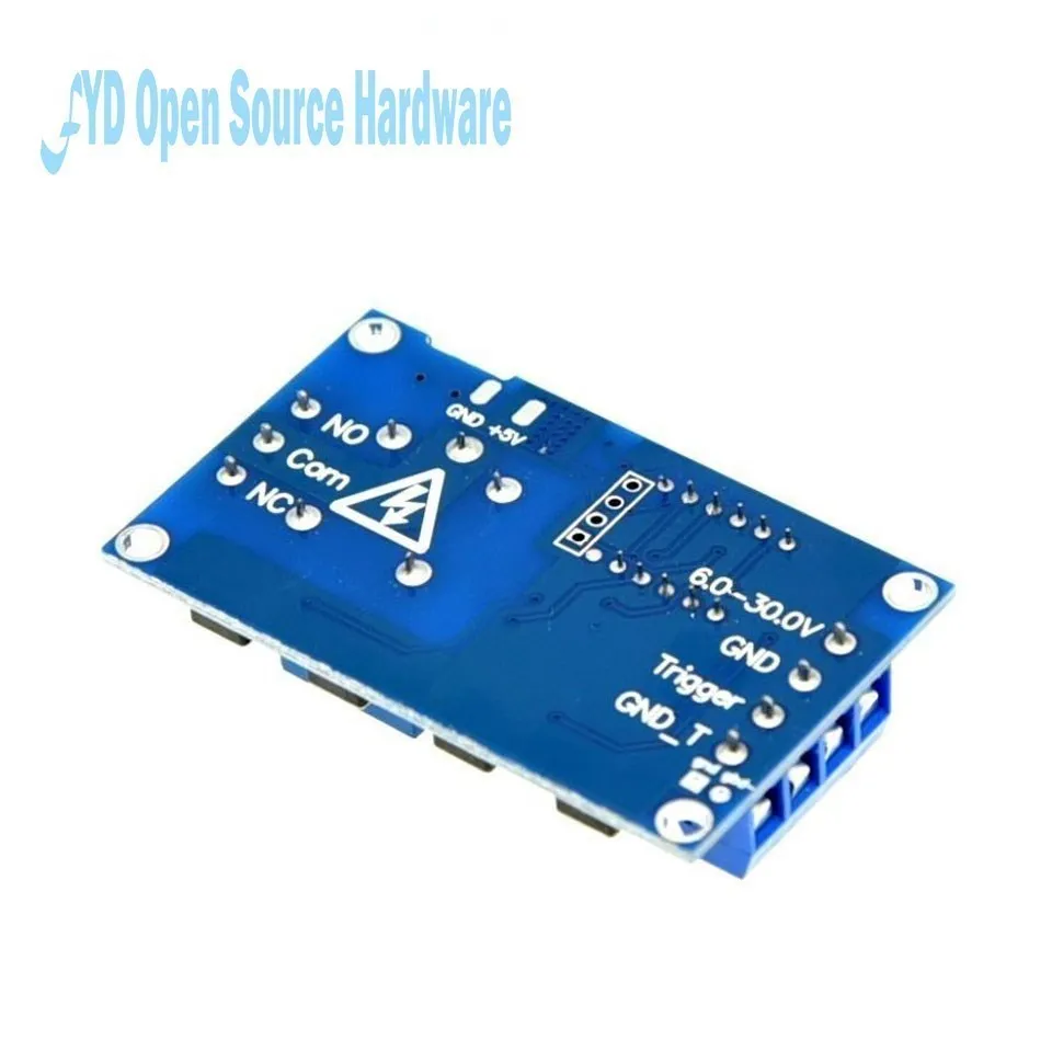 1 Channel 5V Relay 6-30V Relay Module OFF/ON Switch Trigger Time Delay Circuit Timer Cycle 999 minutes Adjustable XY-J02