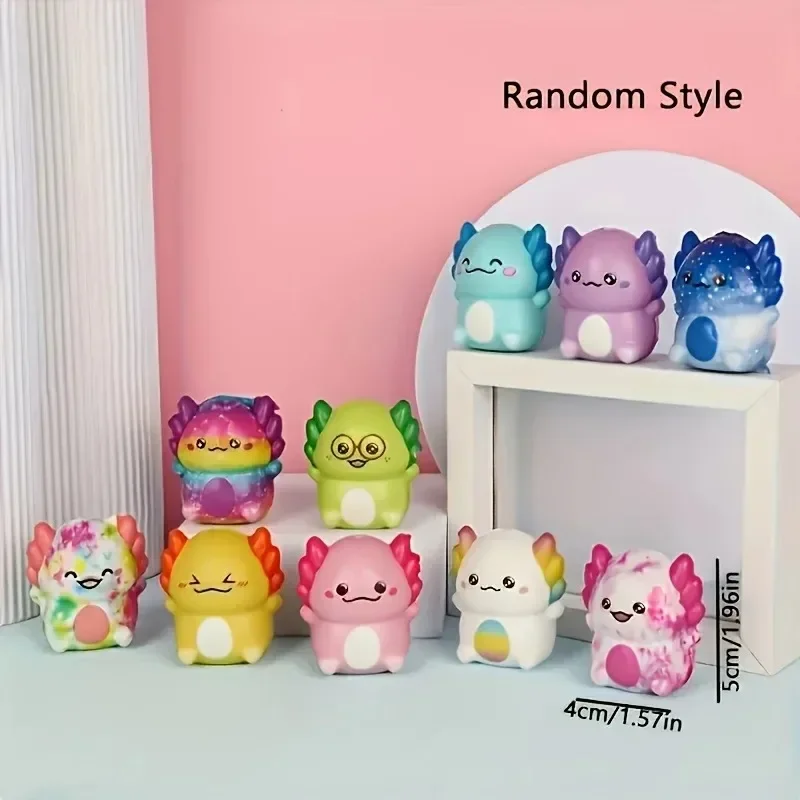 Nuevo Juguete Antiestrés de 12/24 Piezas para Niños y Adultos, Mini Kawaii Newt, Lindo, de Compresión, de Ascenso Lento, Aleatorio, para Carnaval, Regalo para Fiestas