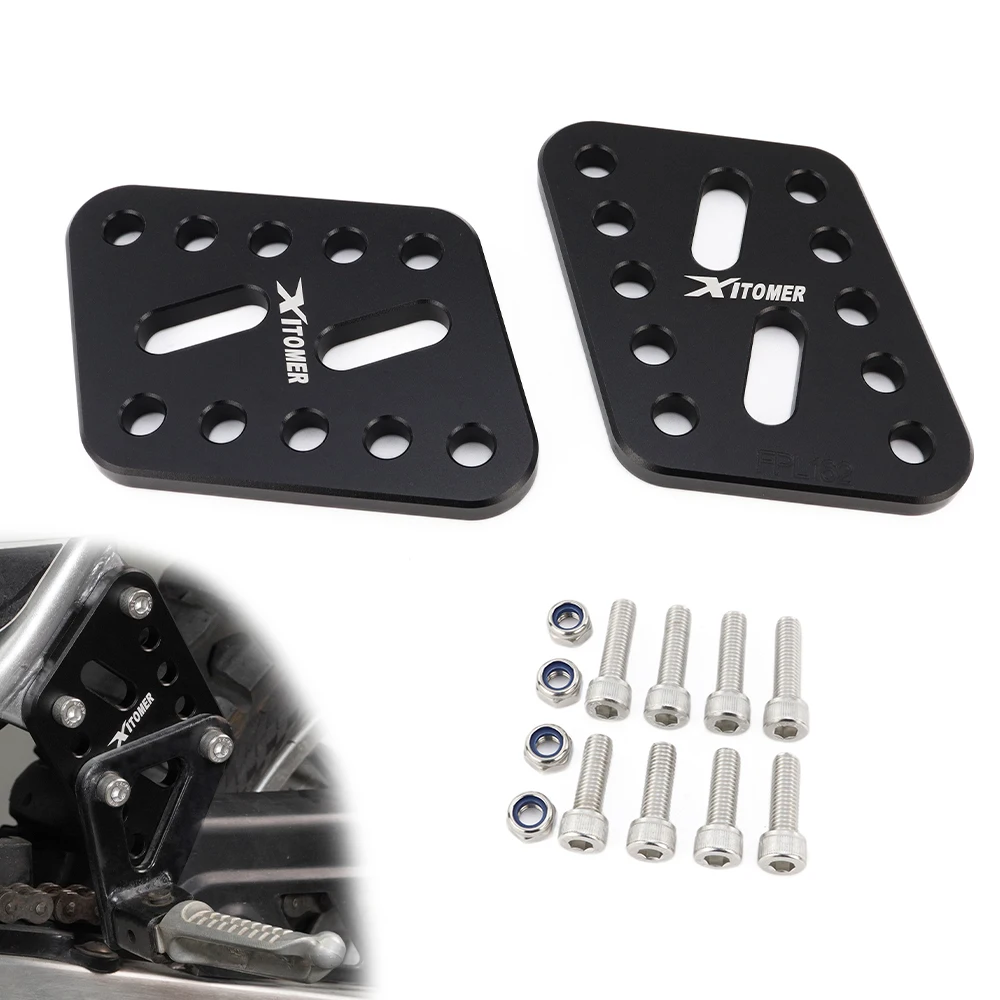 

Motorcycle Passenger Foot Pegs For Suzuki DR650 DR 650 1996-2022 2023 2024 2025 Lowering Relocation Bracket kit Rear Footrest