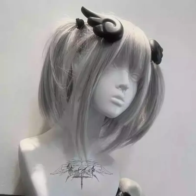 Japanese Harajuku Steampunk Headwear Angel Wings Y2K hairpin Lolita Spicy Girls Gothic Anime Hair Accessories