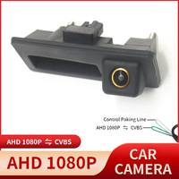 AHD 1080P car trunk handle rearview reversing camera for VW Volkswagen Golf Passat B7 B6 Tiguan Jetta MK6 Audi A3 A4 A5 Q5 A6 B6