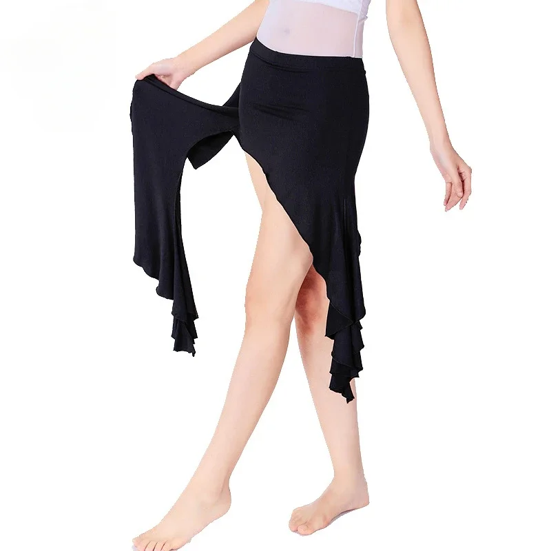 Latin Dance Skirt Women Bellydance Arm Scarf Dance Skirt Ladies Sexy Dancing Versatile Hip Wrap Practice Performance Costumes