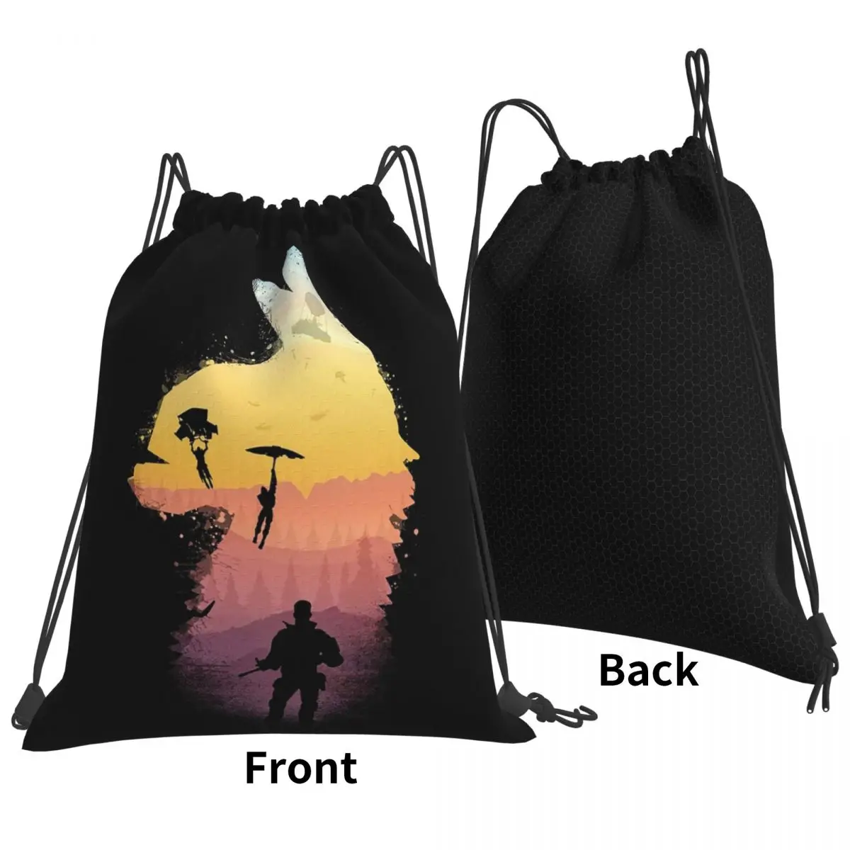 Royale Nights Backpacks Fashion Portable Drawstring Bags Sports Bag Book Bags For Man Woman School