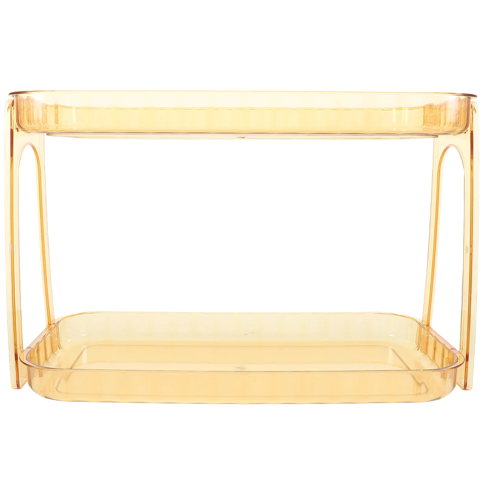 

1pc 2 Tier Bathroom Countertop Storage Holder Toiletries Rack Cabinet Shelf Space-Saving Makeup Organizer For Bathroom