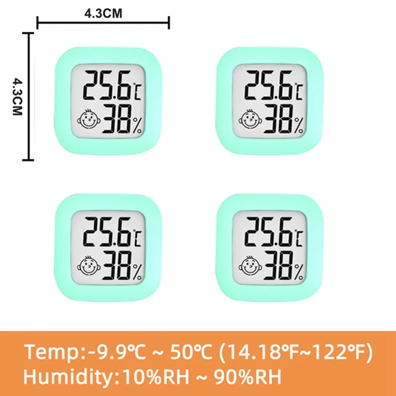 Mini Digital Thermometer Hygrometer Indoor Room Humidity Gauge Meter LCD Display Temperature Sensor Gauge