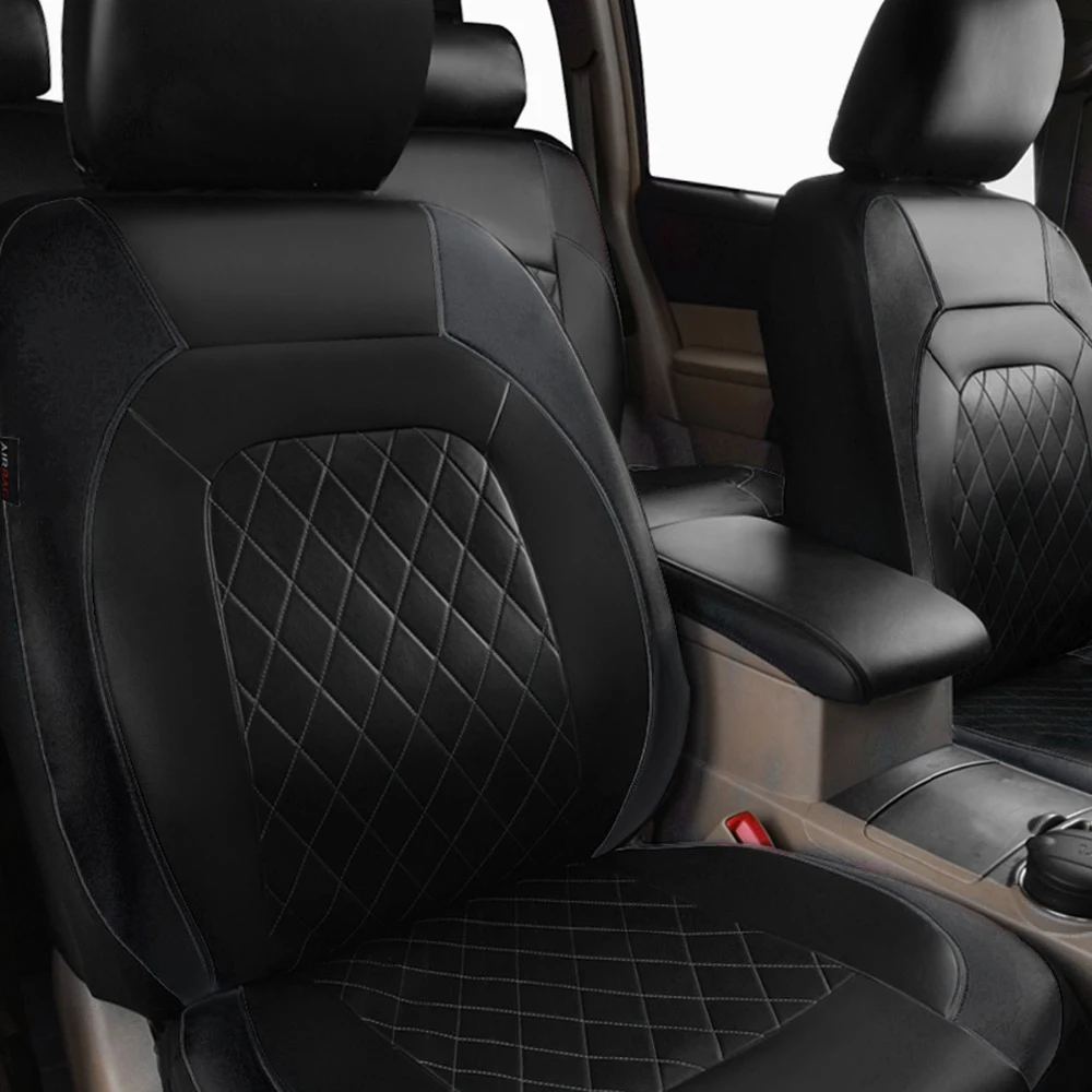 9 Pieces Car Seat Cover PU Leather Universal Seat Protector Full Set Automobile Interior Accessories for Car SUV Vehicle