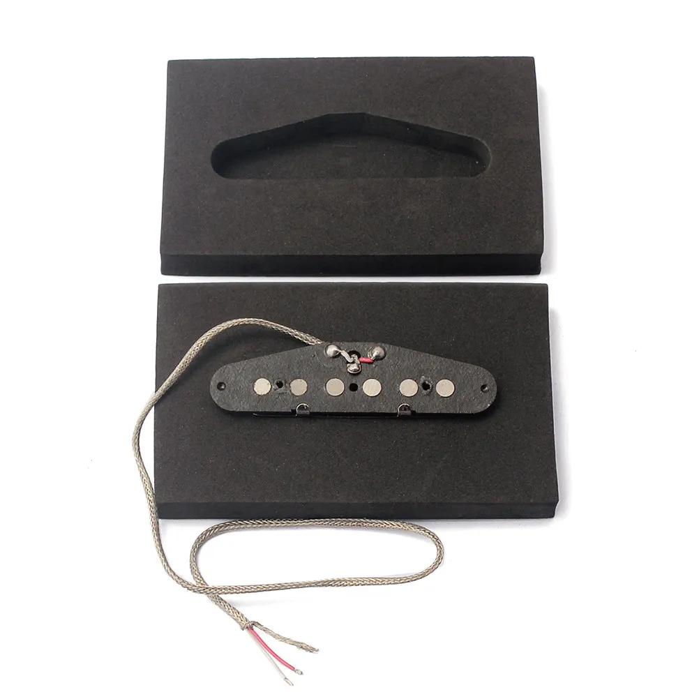 Vintage Alnico 5 Neck Pickup for Style Electric Guitar ABS Bobbin Copper Base Plate Enamel Magnet Wire Wax Potted