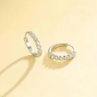 Exquisite Compact Zircon Earrings 1 Pair, Versatile Tiny Ear Jewelry for Casual Formal Outfits - Image 2