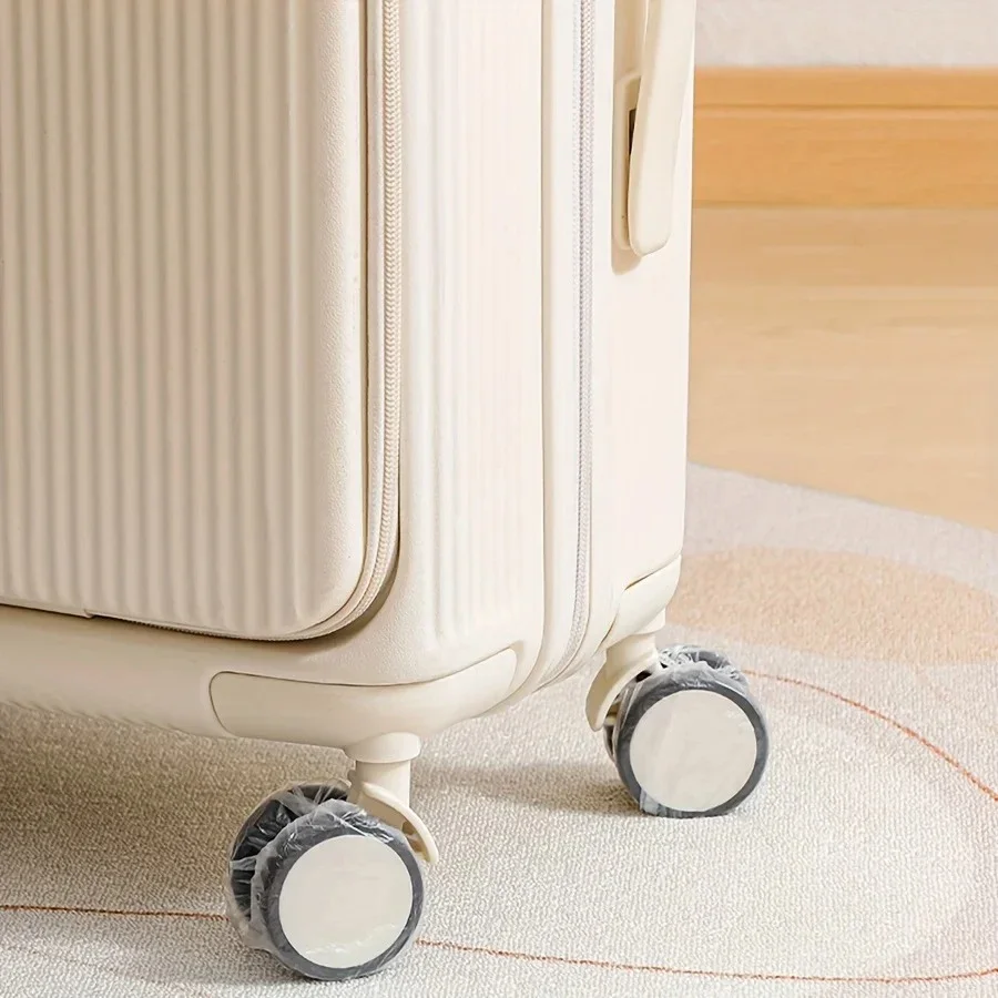 50/100pcs Dustproof Luggage Wheel Covers Disposable Suitcase Protector Travel Accessories for Trolley Cases
