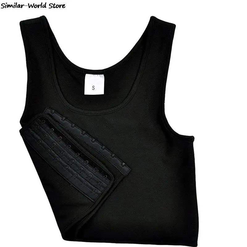 Women Summer Sexy T Shirt Solid Casual Short Black Crop Tank Tops Sleeveless Short U Collar Crop Tops