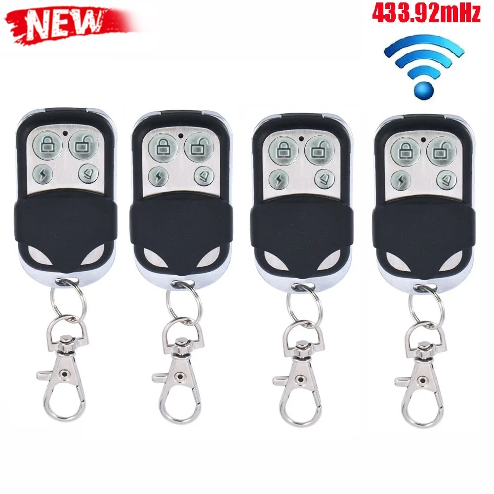 4PCS 433 MHz Remote Control Garage Door Opener Clone Access Controller Gate Keychain Step-By-Step Copy Automation For Sliding PC