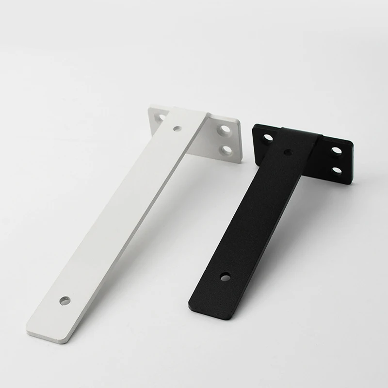 

1PC Heavy Duty Cast Iron L-Shaped Floating Shelf Bracket 4mm Thick Invisible Bracket for Kitchen, Bathroom, Wall Mount Shelves