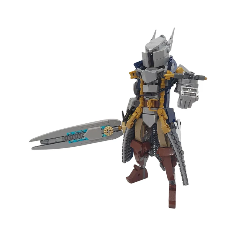 

Guardian Mech MOC Building Blocks, Articulated Robot with Movable Joints, Battle Ready DIY Model for Adult Collectors