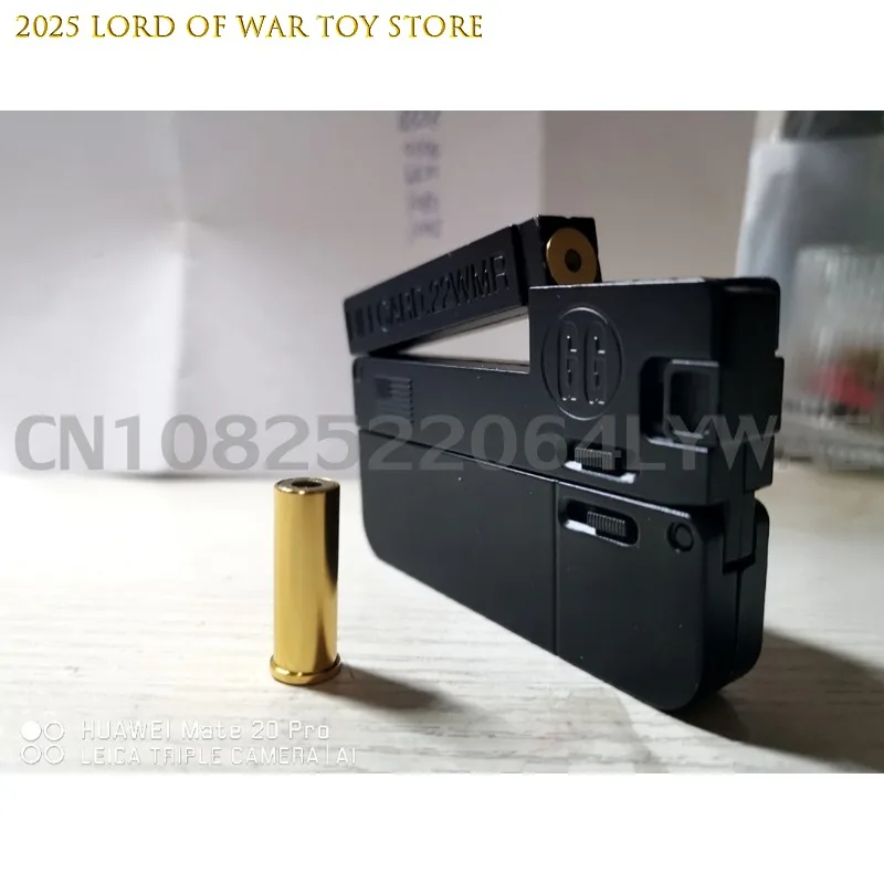 1-2 個 2.0 アップグレード Lifecard 合金折りたたみ銃おもちゃの銃ソフト弾丸ブラスター射撃モデルピストル大人子供男の子ギフト