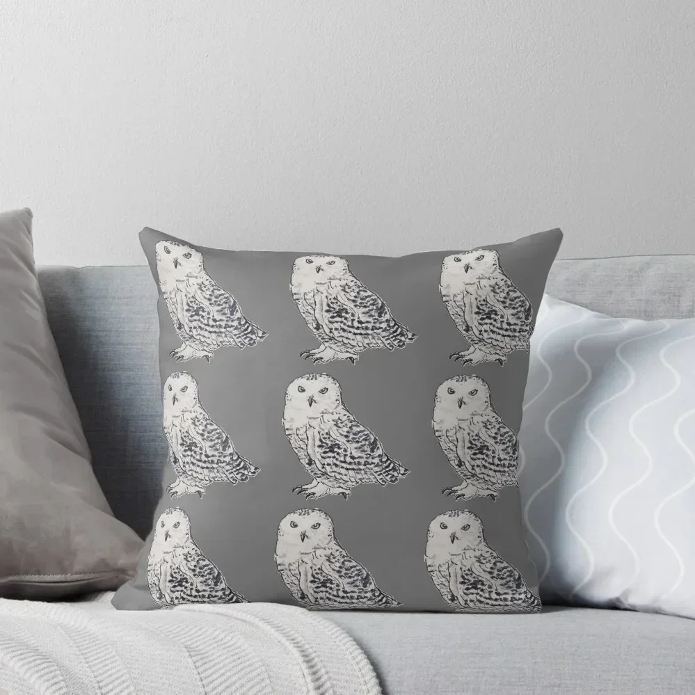 

Snowy owl Throw Pillow Couch Cushions ornamental pillows Decorative Cover For Living Room Cushion Child pillow