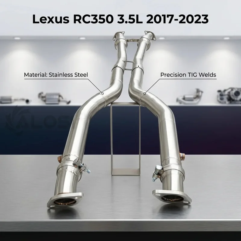 Perfectly Customized Performance Exhaust Mid Pipe Specifically Designed for Lexus RC350 GSC10 3.5L 2GR-FSE 2015-2023