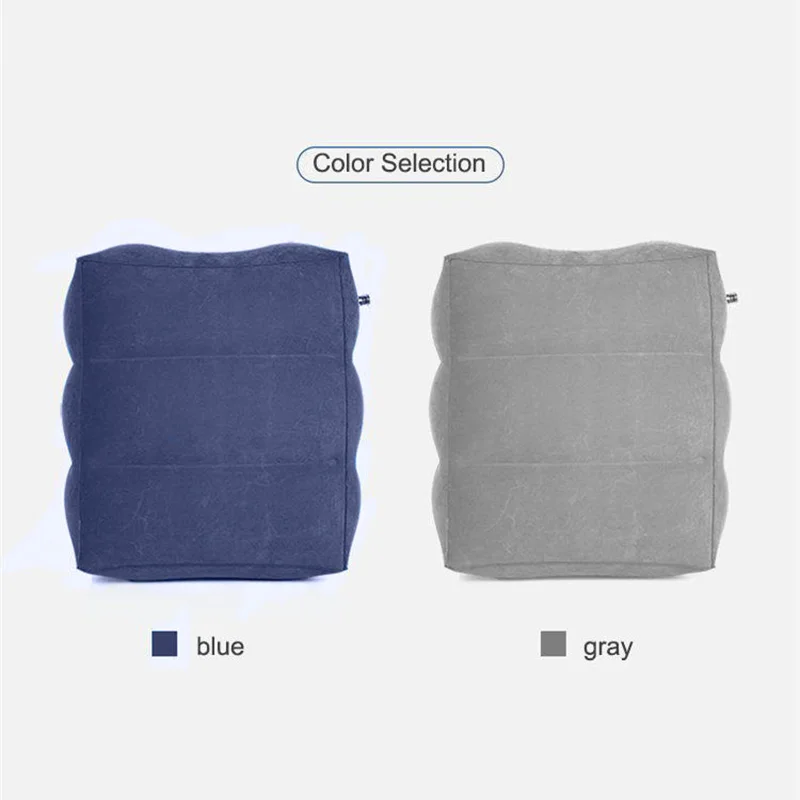 Portable Three-Layer Inflatable Footrest Mat with Storage Bag High-Quality Comfortable Foot Pad for Travel And Home Use