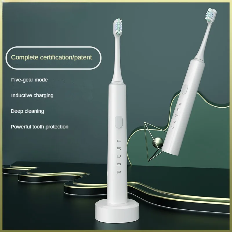 Brosse à dents électrique sonique pour adultes, étanche, sans fil, charge magnétique, automatique