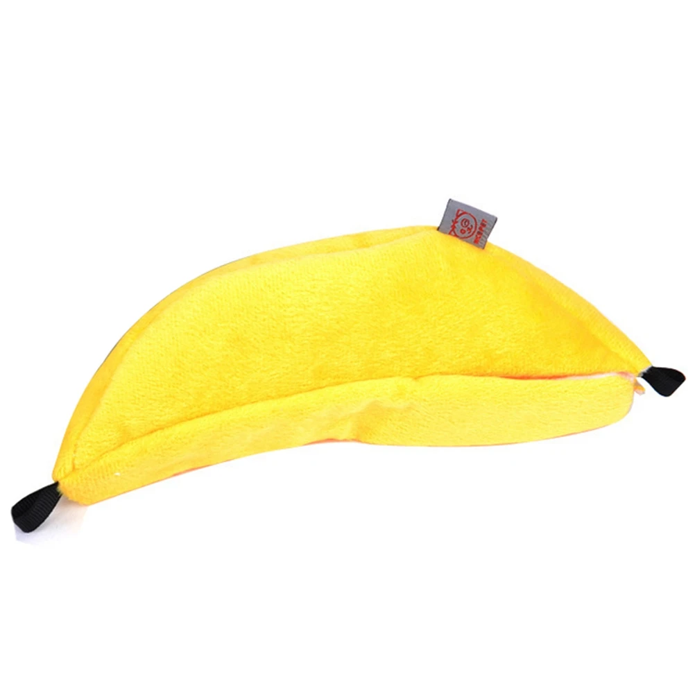 

Cute Banana Shape Hamster Rat Carrier Cage House Hanging Bed Portable Warm Durable Easy Cleaning Small Pet Winter Pet Supplies