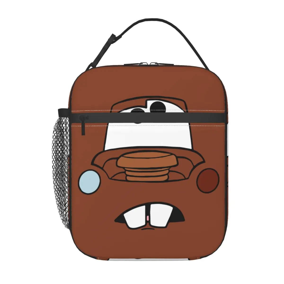 Mater Lightning McQueen Cars Insulated Lunch Bag Portable Lunch Container Thermal Bag Tote Lunch Box School Travel Men Women