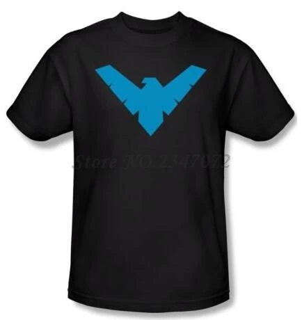 Robin Classic Nightwing Symbol Licensed Tee Shirt men summer cotton t-shirts 4XL 5XL EURO SIZE