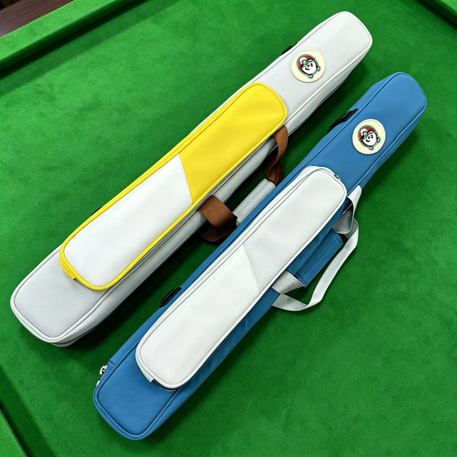 High-quality 5-hole billiard cue bag, 32.40 inch (82.3cm) long, large capacity, cute panda pattern, an excellent holiday gift.