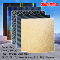 PEI Sheet For Artillery Sidewinder X2 X1 Build Plate for Creality CR10 Anet A8 E12 QIDI Plus4 Print Plate Spring Steel Sheet Bed