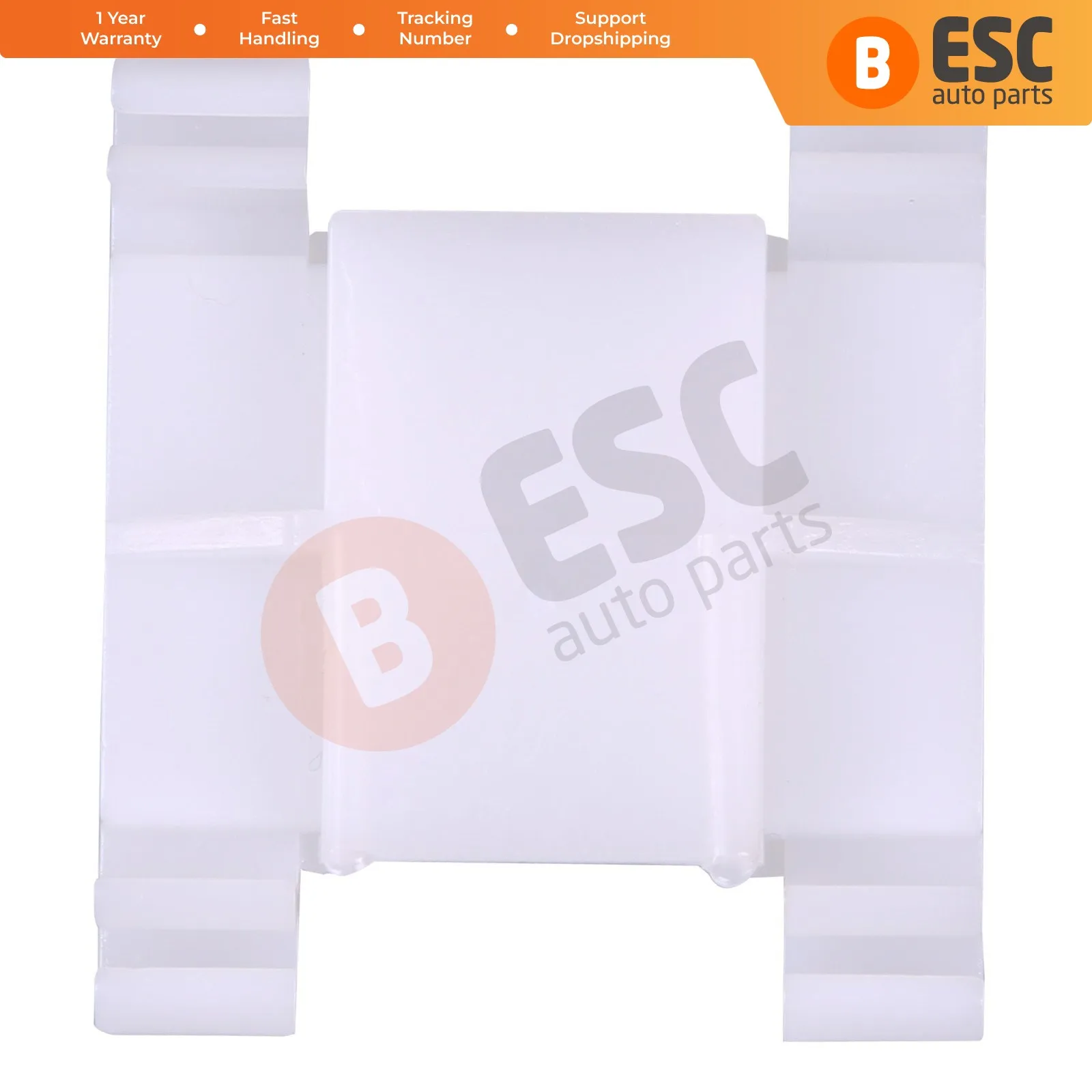 10 Pieces Side Moulding Clip White for VW : 1H0853585B