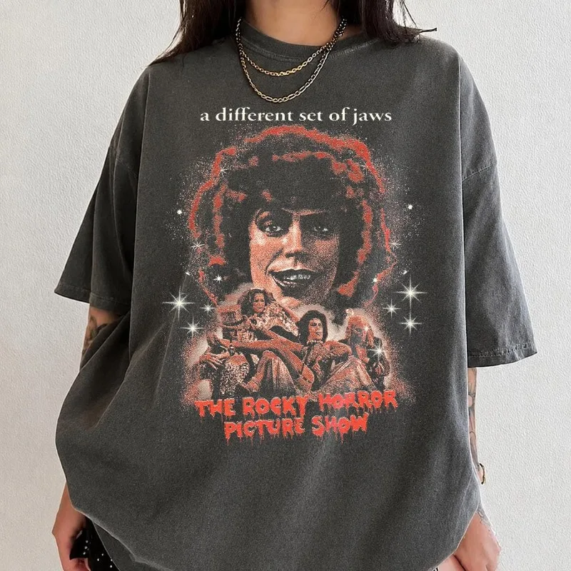 Rocky Horror Show T-shirt, Retro Horror Musical T-shirt, Cult Movie T-shirt, Suitable for All Seasons, Unisex Casual T-shirt