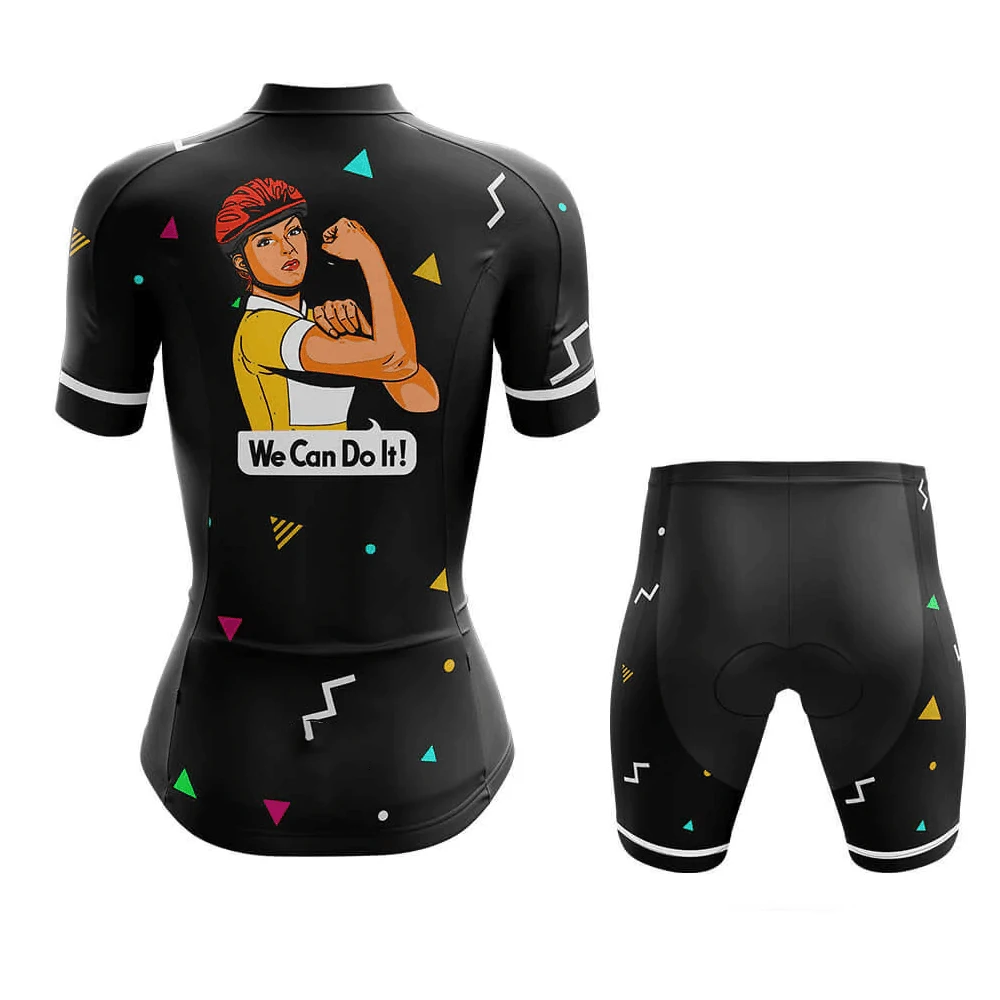 NEW Women Cycling Jersey Set Bike Clothing Bib Shorts Breathable Gel Pad Cycling Kit MTB Ropa Ciclismo