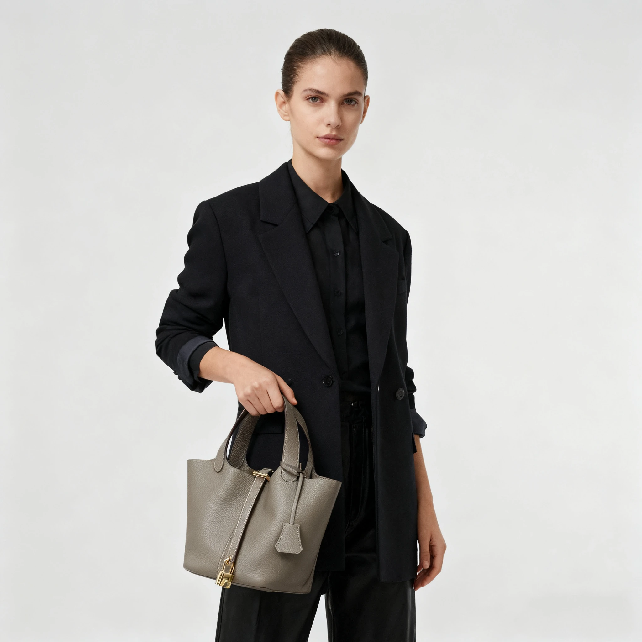 

Classic bucket bag, fashionable handbag, built-in makeup bag, trendy and versatile new women's bag, commuting bag