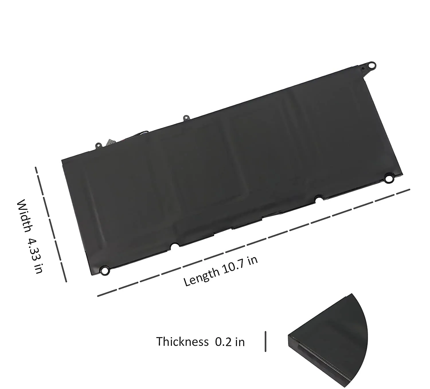 Batería PW23Y de repuesto para ordenador portátil, pieza nueva para DELL XPS 13 9360 Series RNP72 TP1GT P54G 7,6 V 60WH