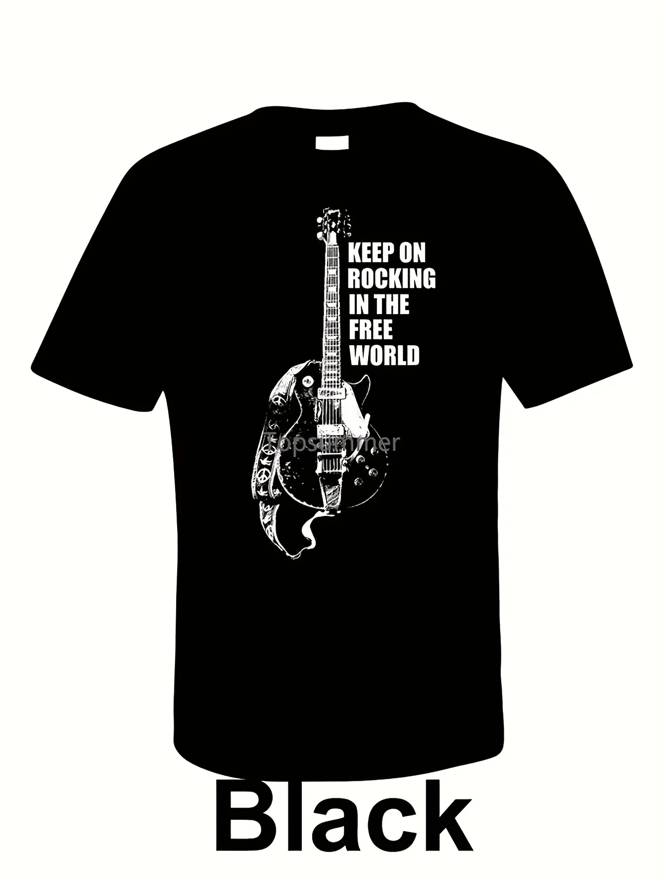 Футболка Neil Young Keep On Rocking In The Free World Old Black Летняя брендовая одежда 100% футболка с героями мультфильмов Мужская футболка