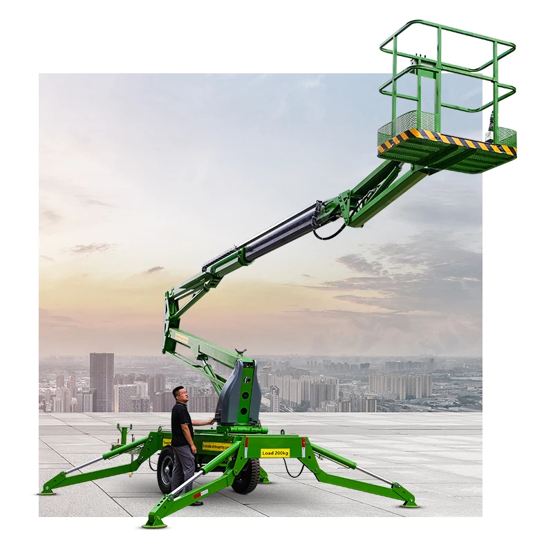 Hydraulic Vertical Platform Lift Automatic Scaffolding Self-propelled 16m Diesel Lift