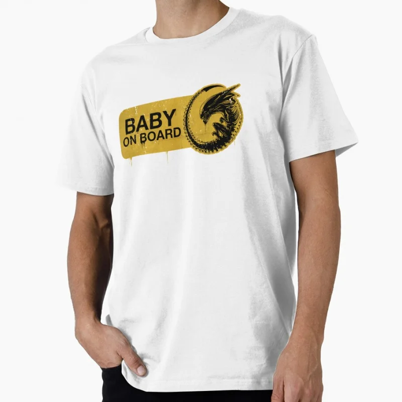 Baby Xeno! 80s vintage Horro movie Alien Hells warrior Ripley Sacry Space Monster hunter Xenomorph Gift T-shirt Large size Tops