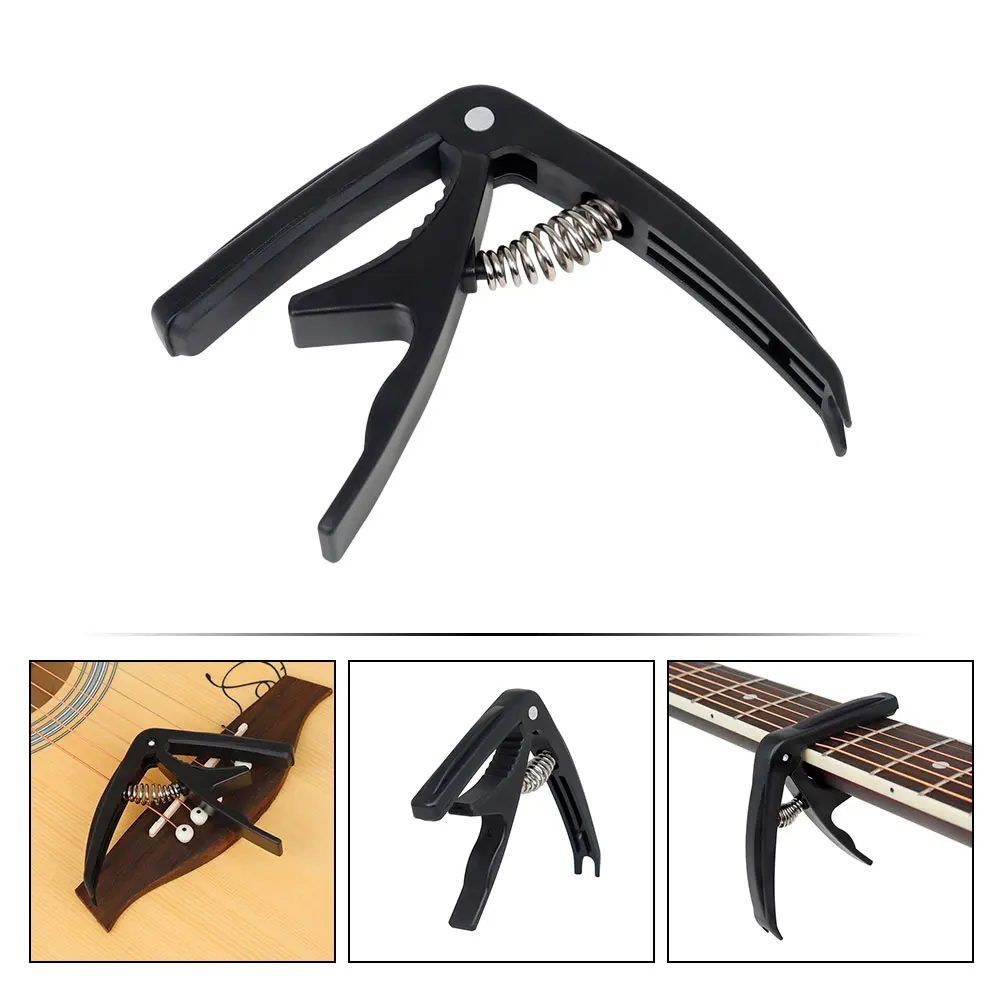 

Guitar Capo Classical Ukelele Ukulele Clip-on Acoustic Accessories Black Capos Man