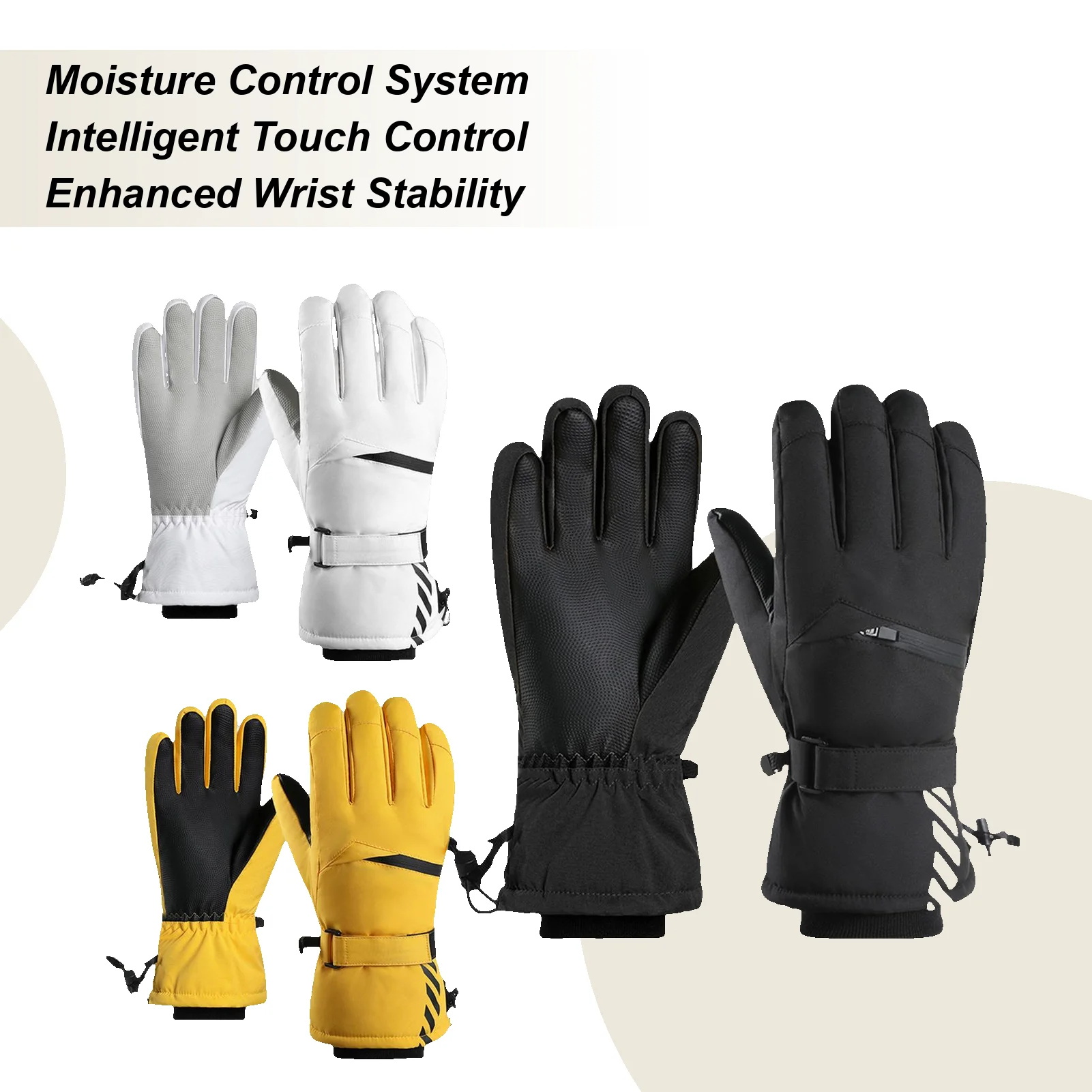 

Waterproof Winter Gloves Thermal Windproof Touchscreen Mittens for Women Men Outdoor Running Skating Skiing Snowboarding Work
