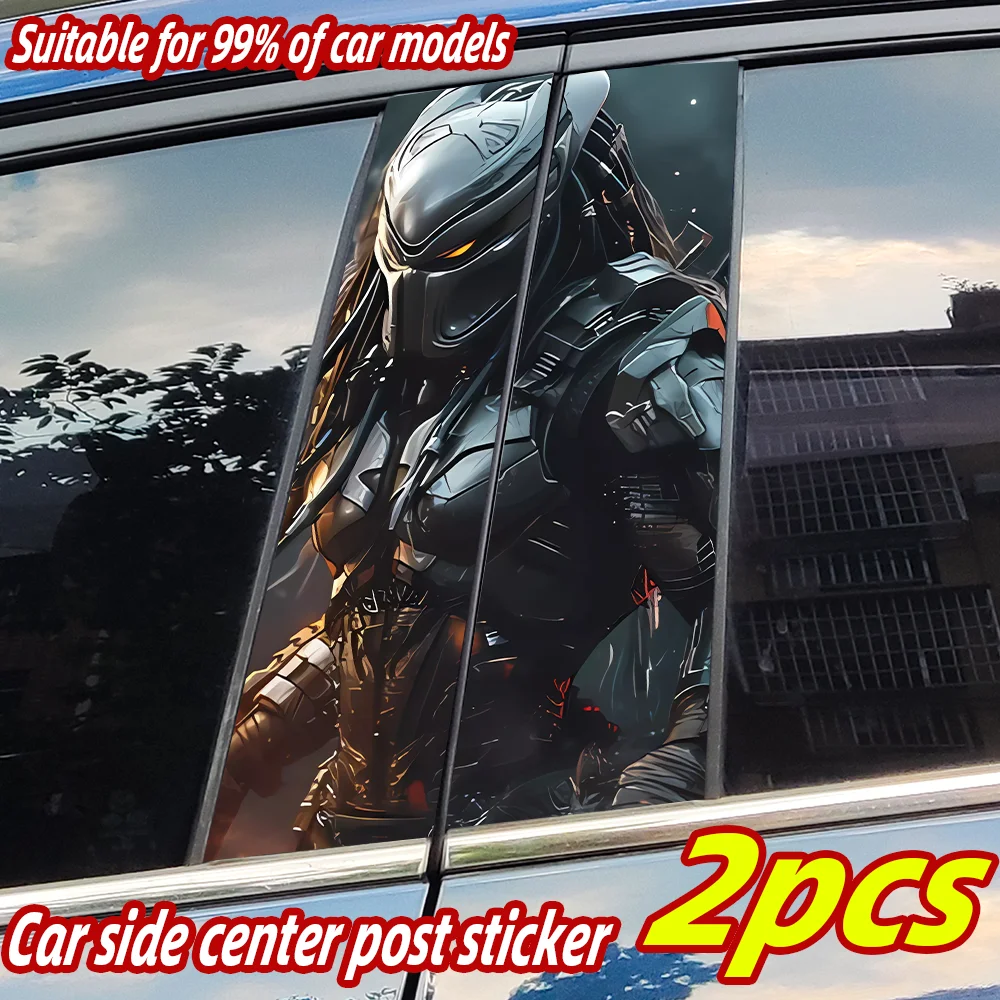 

Predator Car Stickers Car B-pillar Vinyl Decals Waterproof Auto Center Pillar Sticker Cover Scratches Vehicle Decor Accessories