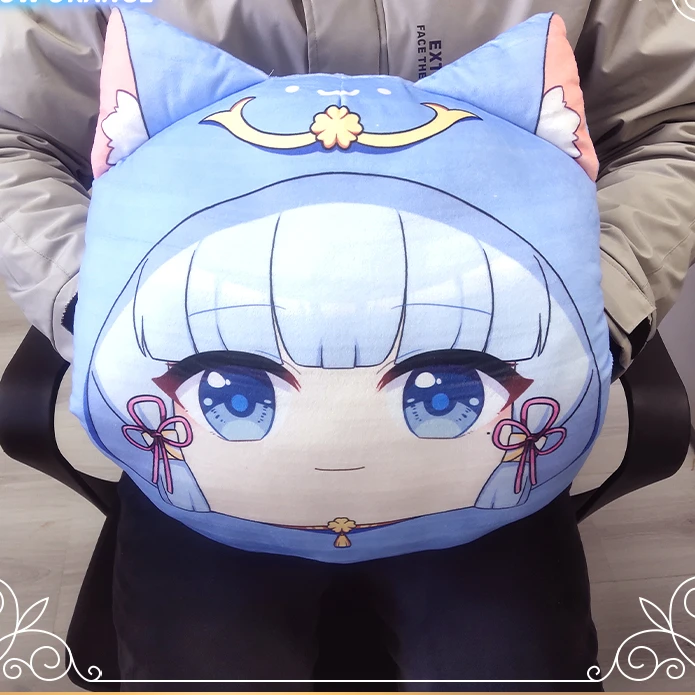 

Game Anime Genshin Impact Kamisato Ayaka Ganyu Hu Tao Yae Miko Furina Cosplay Stuffed Cotton Doll Plush Warm Hand warming pillow