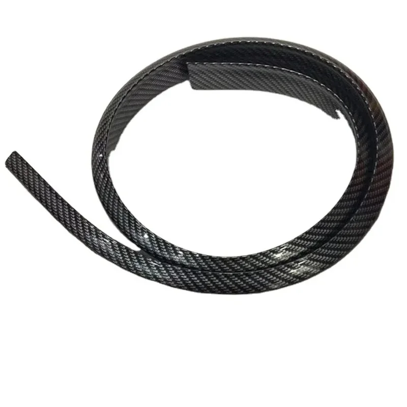 High Quality Factory Price DIY Black Carbon Fiber Car Rear Wing Spoiler Universal Use Free Cutting for Single Deck Car Tail Deco