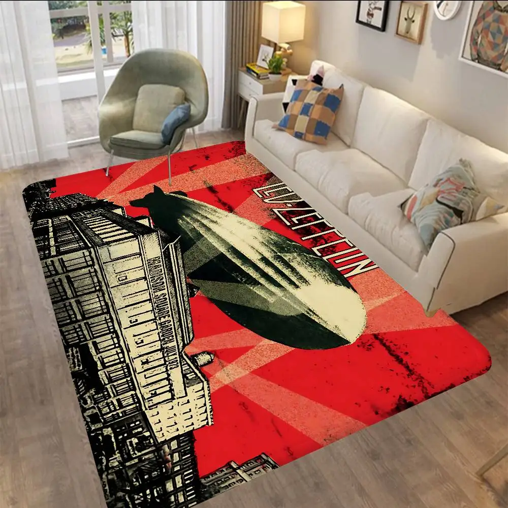 British Rock Led Band Z-Zeppelines Bathroom Mat Anti-slip Absorb Water Long Strip Cushion Bedroon Mat Hotel Decor Mat