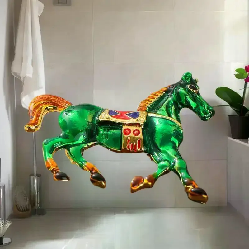 بروش من سبائك المينا على شكل حصان زودياك، لهجات الموضة للذكور والإناث، هدايا الصدار البدلة #5